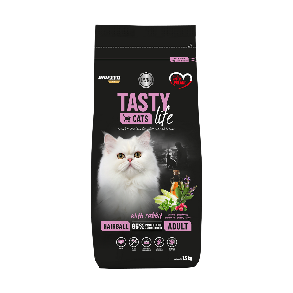 Králičie granule pre mačky (Anti Hairball)