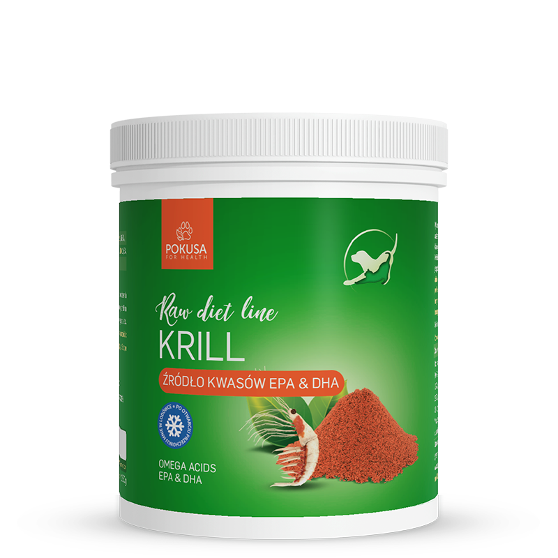 Antarktický krill pre psov a mačky (omega-3 EPA a DHA) - 150g
