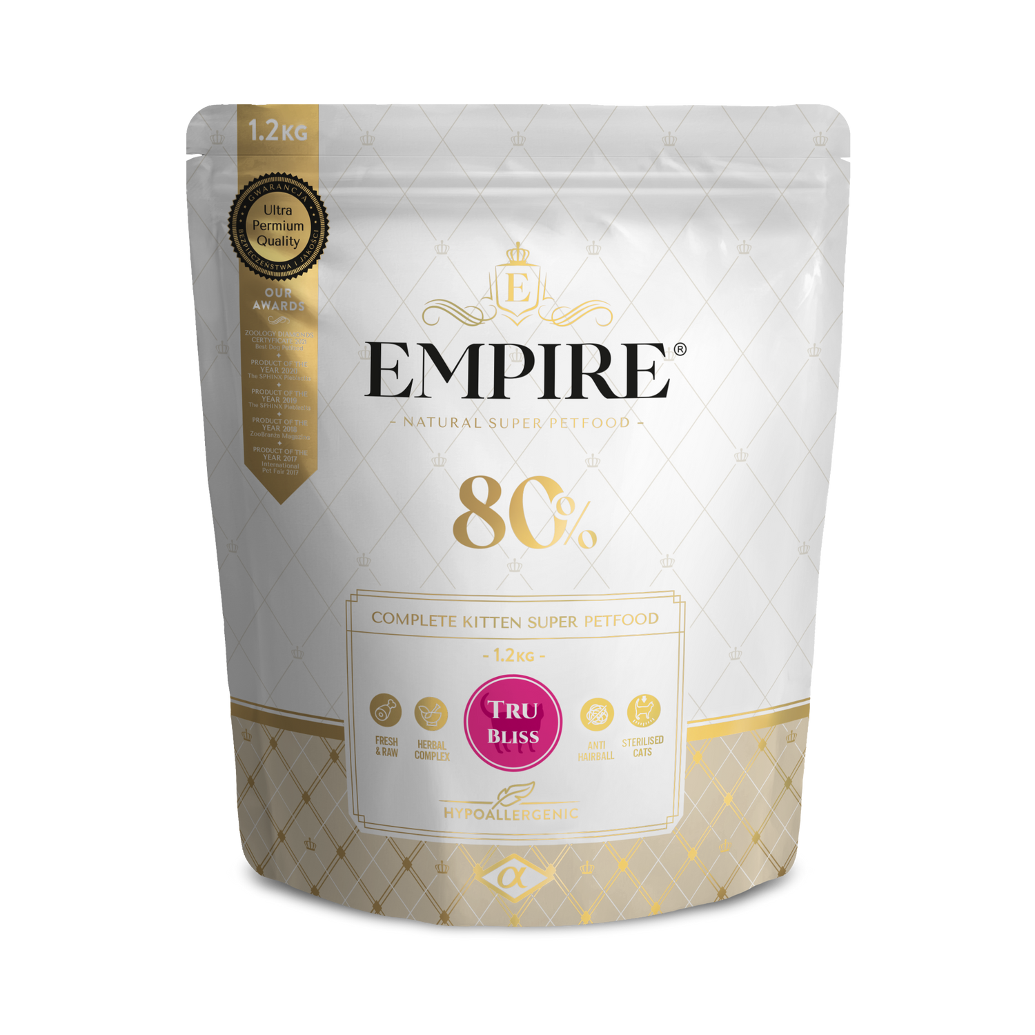 EMPIRE TRU BLISS – Dospelá sterilizovaná mačka | Granule bez obilia | Anti Hairball
