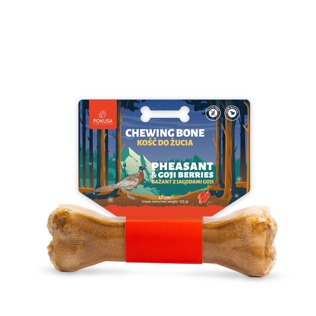 Žuvacia kosť Bažant & Goji pre psy