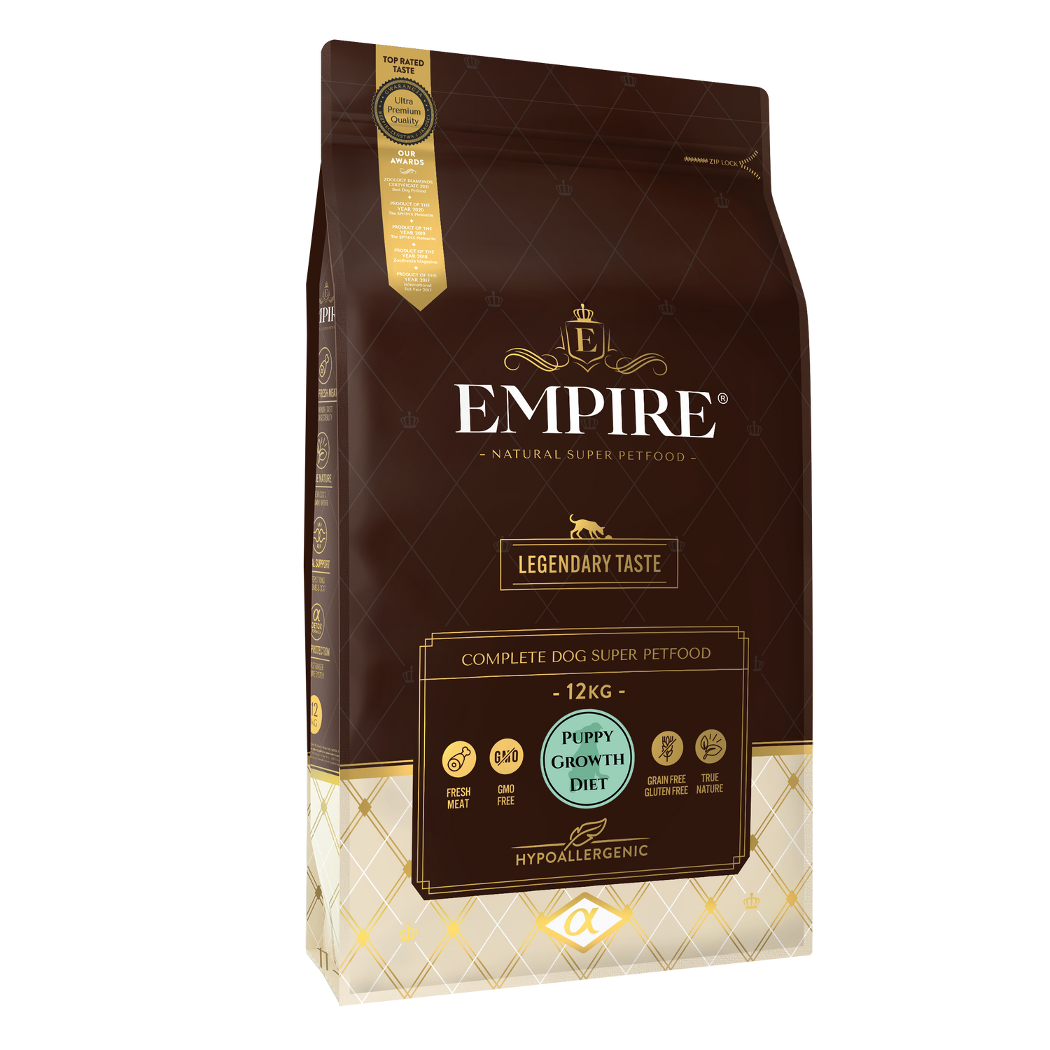 EMPIRE NATURAL – Šteňa – Malé a stredné plemená | Granule pre psov bez obilia