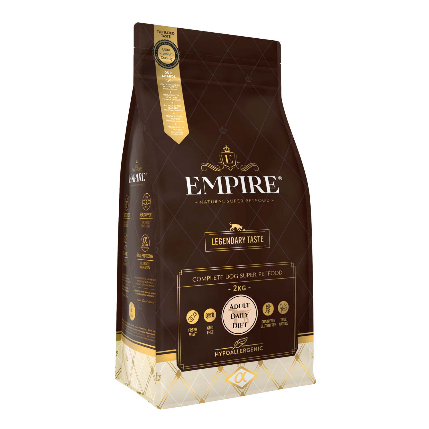 EMPIRE NATURAL – Dospelý – Malé a stredné plemená | Granule pre psov bez obilia