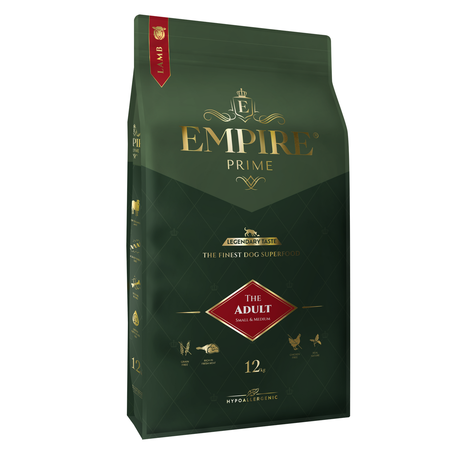 EMPIRE PRIME – Dospelý – Malé a stredné plemená | Granule pre psov bez obilia