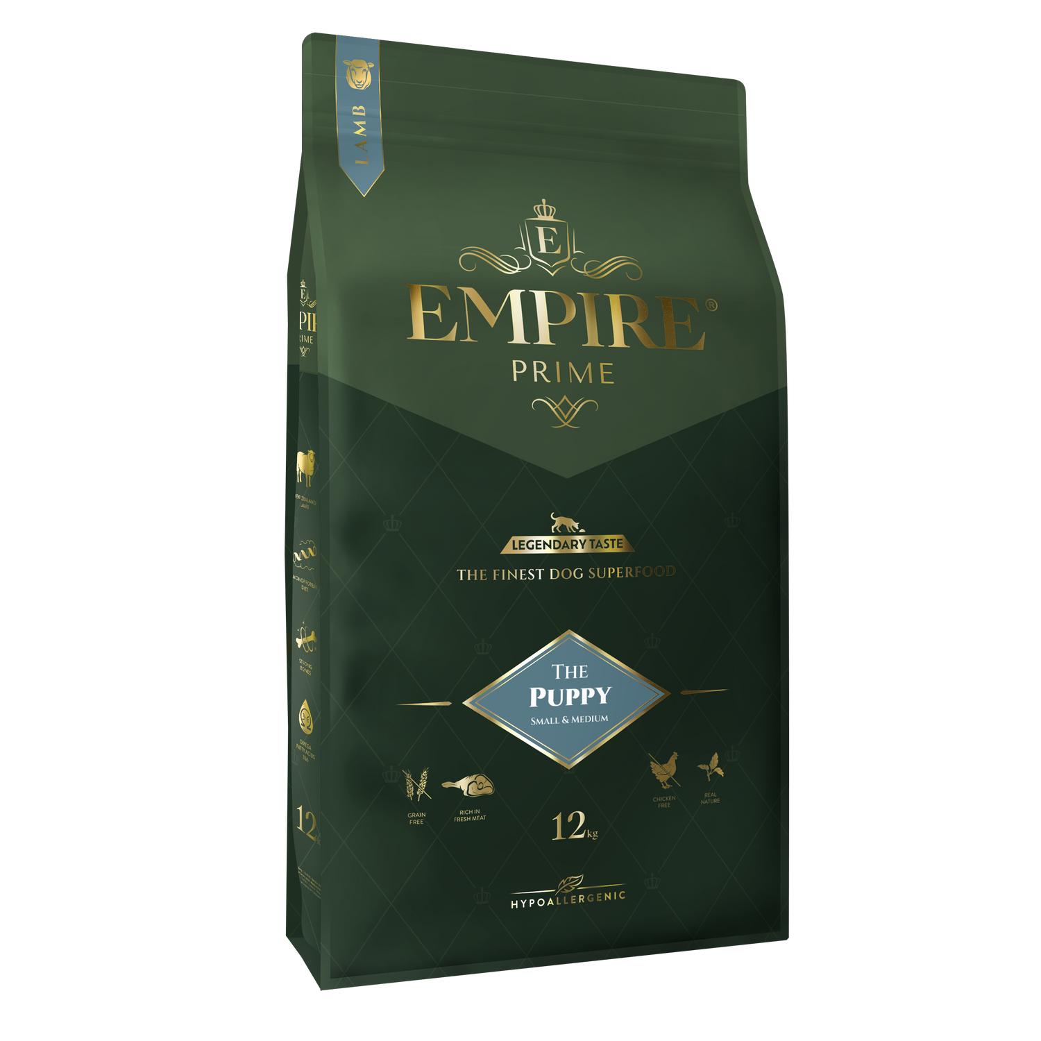 EMPIRE PRIME – Šteňa – Malé a stredné plemená | Granule pre psov bez obilia
