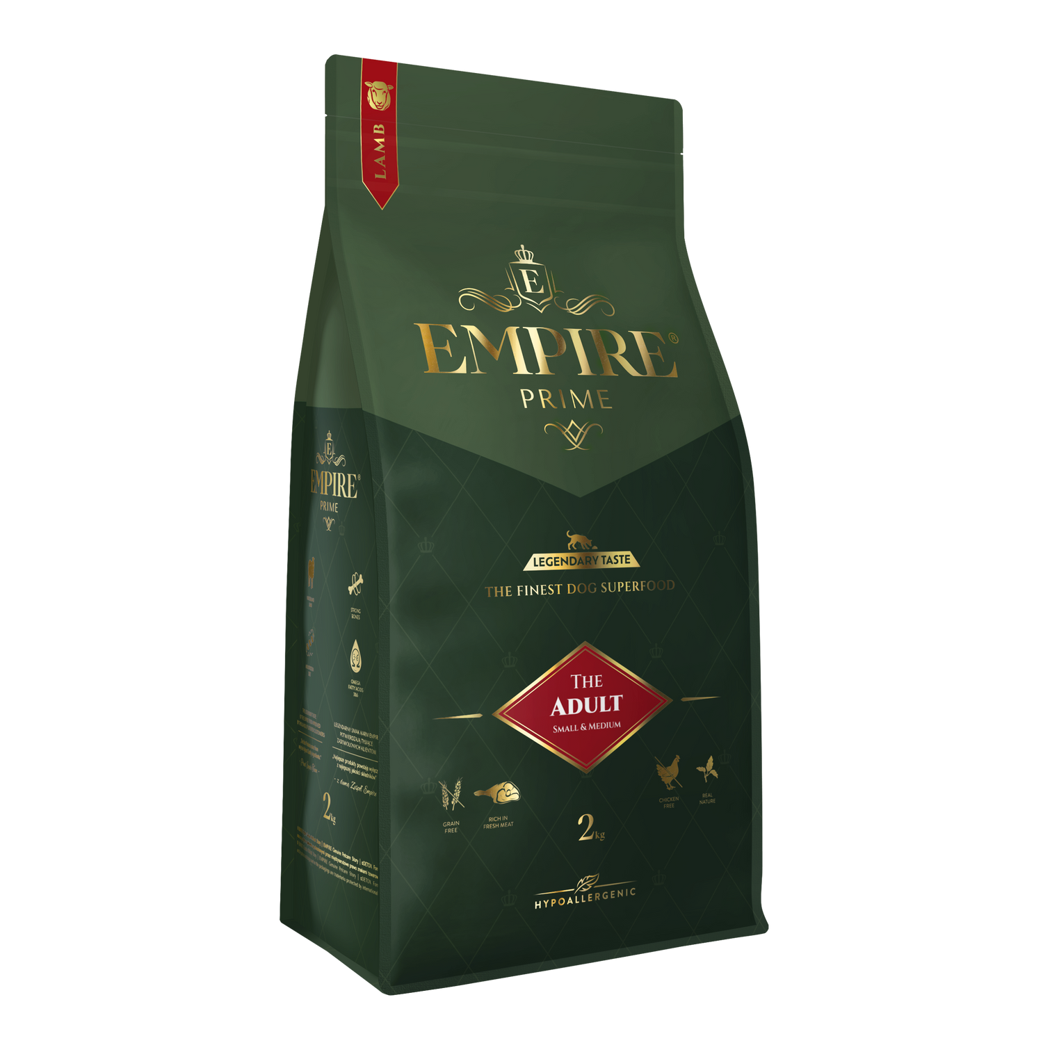 EMPIRE PRIME – Dospelý – Malé a stredné plemená | Granule pre psov bez obilia